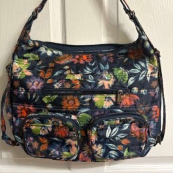 Lug-Zipliner Convertible -Navy Bloom- EUC - Picture 1 of 3